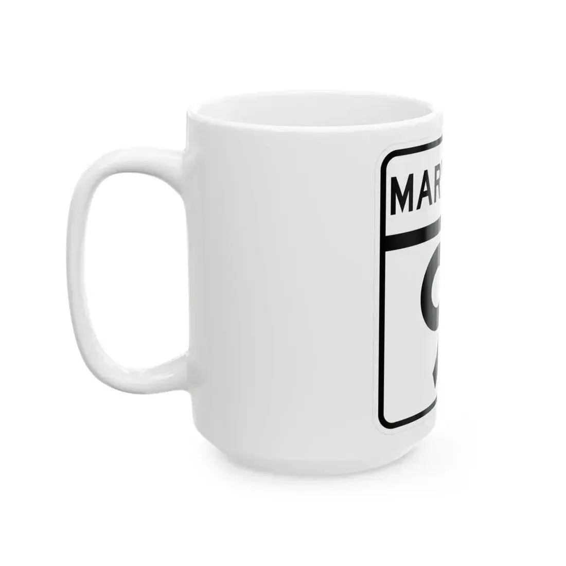 MD Route 91 (Maryland) (Road Sign) White Coffee Mug - Go Mug Yourself