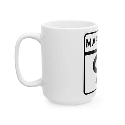 MD Route 91 (Maryland) (Road Sign) White Coffee Mug - Go Mug Yourself
