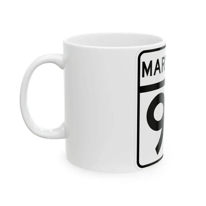 MD Route 92 (Maryland) (Road Sign) White Coffee Mug - Go Mug Yourself