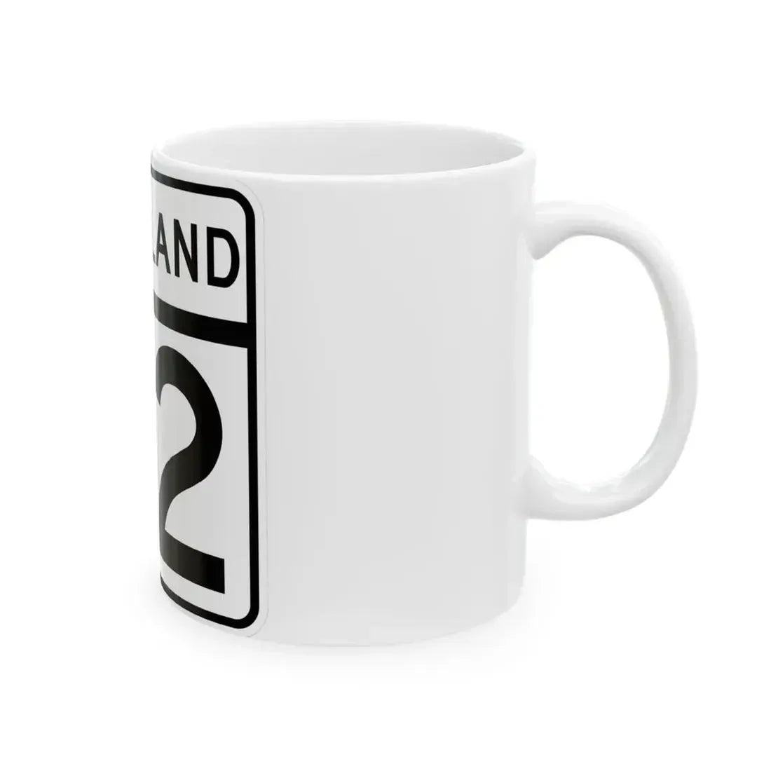 MD Route 92 (Maryland) (Road Sign) White Coffee Mug - Go Mug Yourself