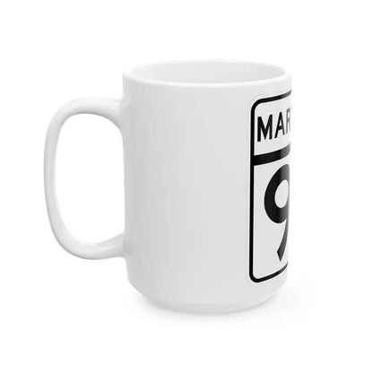 MD Route 92 (Maryland) (Road Sign) White Coffee Mug - Go Mug Yourself