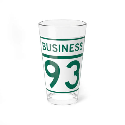 MD Route 93 Business (Maryland) (Road Sign) Pint Glass 16oz 16oz - Go Mug Yourself