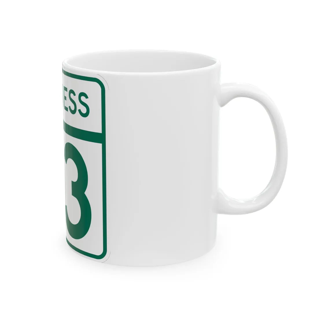 MD Route 93 Business (Maryland) (Road Sign) White Coffee Mug - Go Mug Yourself