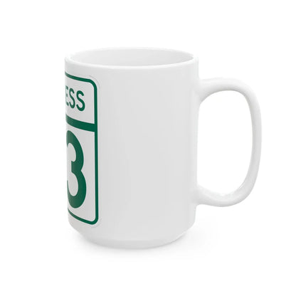 MD Route 93 Business (Maryland) (Road Sign) White Coffee Mug - Go Mug Yourself