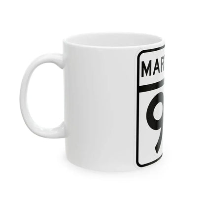 MD Route 93 (Maryland) (Road Sign) White Coffee Mug - Go Mug Yourself