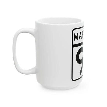 MD Route 93 (Maryland) (Road Sign) White Coffee Mug - Go Mug Yourself
