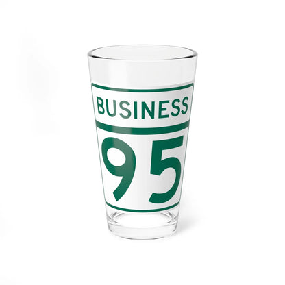 MD Route 95 Business (Maryland) (Road Sign) Pint Glass 16oz 16oz - Go Mug Yourself