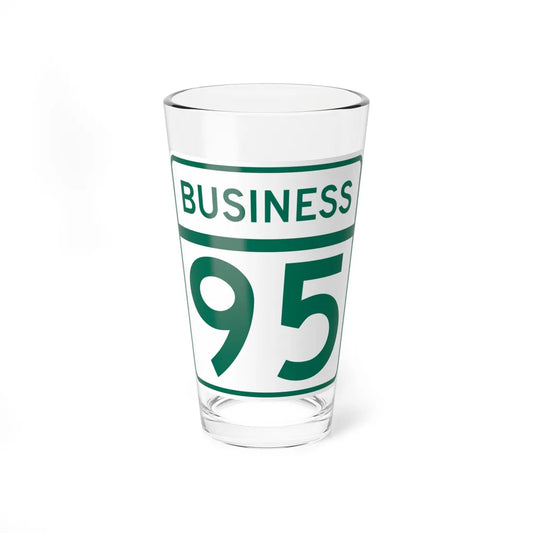 MD Route 95 Business (Maryland) (Road Sign) Pint Glass 16oz 16oz - Go Mug Yourself