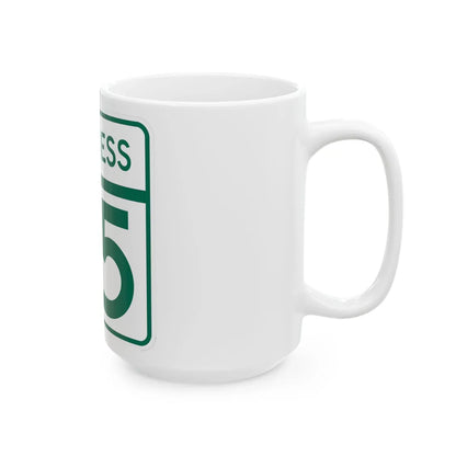 MD Route 95 Business (Maryland) (Road Sign) White Coffee Mug - Go Mug Yourself