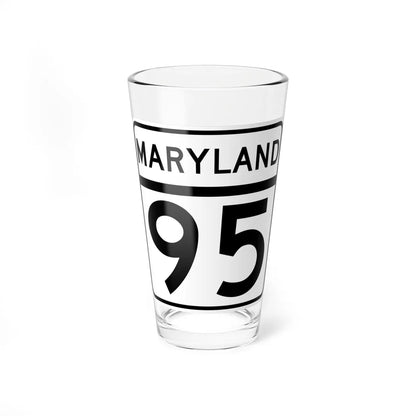 MD Route 95 (Maryland) (Road Sign) Pint Glass 16oz 16oz - Go Mug Yourself
