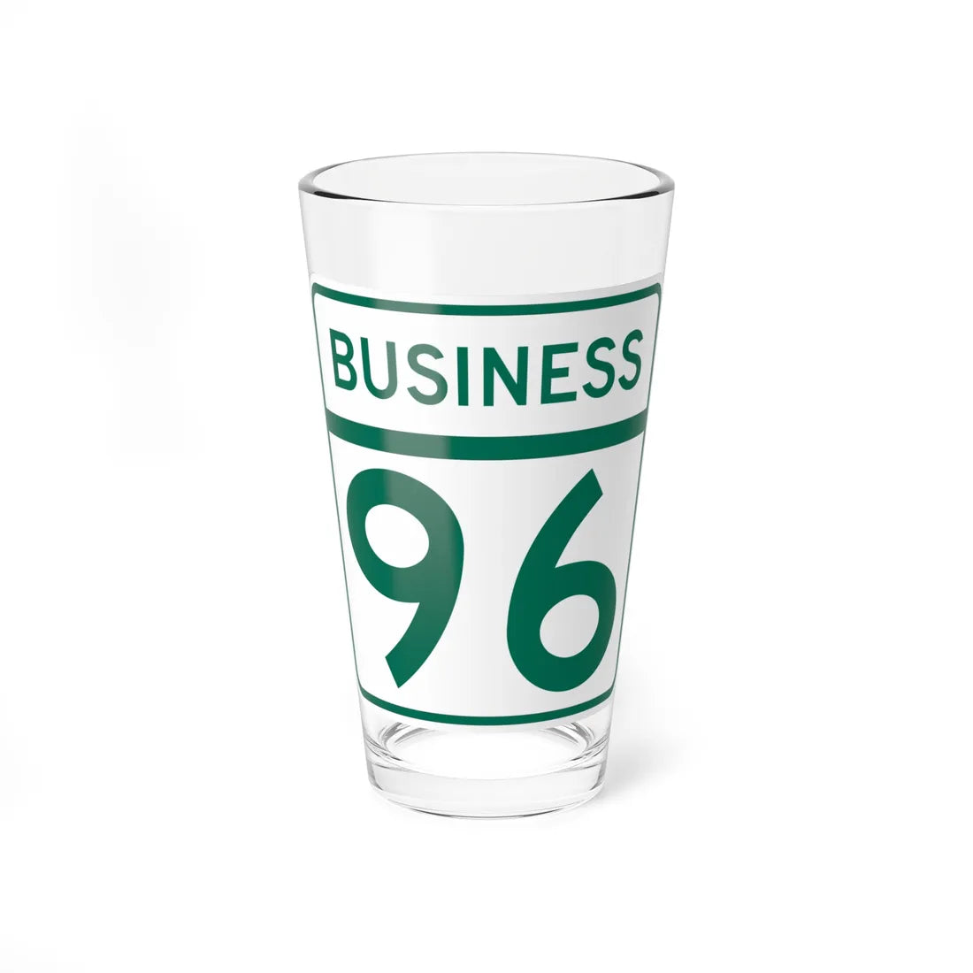 MD Route 96 Business (Maryland) (Road Sign) Pint Glass 16oz 16oz - Go Mug Yourself