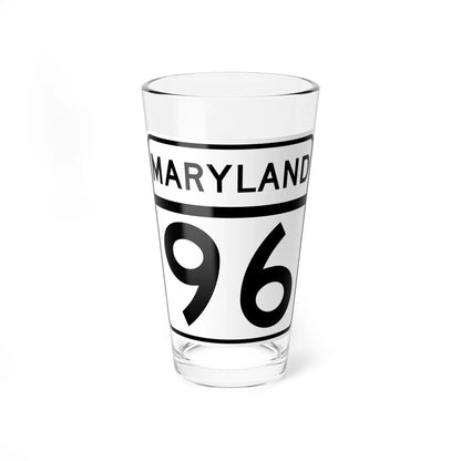 MD Route 96 (Maryland) (Road Sign) Pint Glass 16oz 16oz - Go Mug Yourself