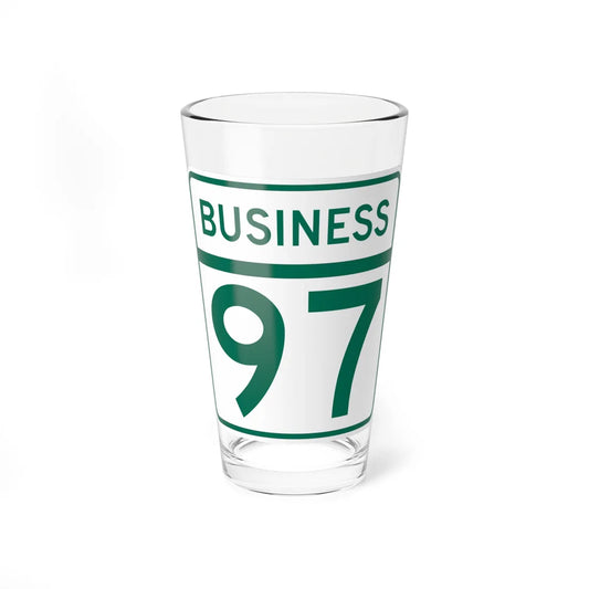 MD Route 97 Business (Maryland) (Road Sign) Pint Glass 16oz 16oz - Go Mug Yourself