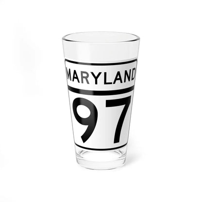 MD Route 97 (Maryland) (Road Sign) Pint Glass 16oz 16oz - Go Mug Yourself