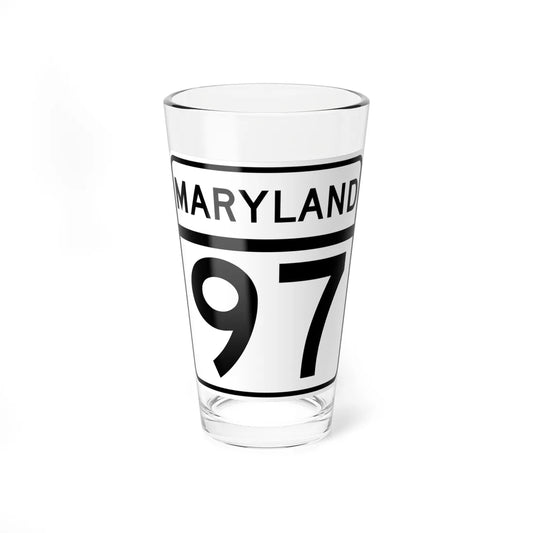 MD Route 97 (Maryland) (Road Sign) Pint Glass 16oz 16oz - Go Mug Yourself