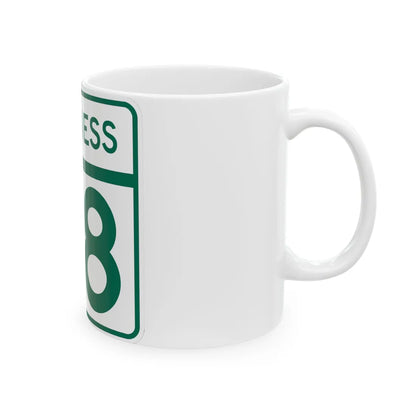 MD Route 98 Business (Maryland) (Road Sign) White Coffee Mug - Go Mug Yourself