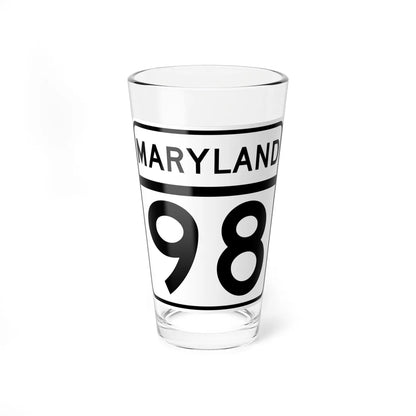 MD Route 98 (Maryland) (Road Sign) Pint Glass 16oz 16oz - Go Mug Yourself