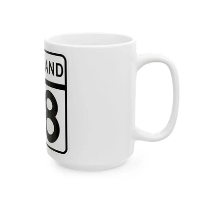 MD Route 98 (Maryland) (Road Sign) White Coffee Mug - Go Mug Yourself