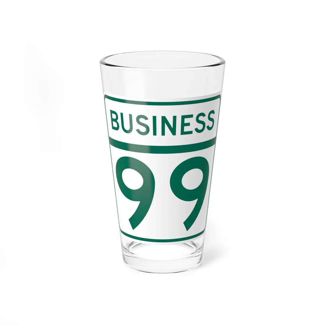 MD Route 99 Business (Maryland) (Road Sign) Pint Glass 16oz 16oz - Go Mug Yourself