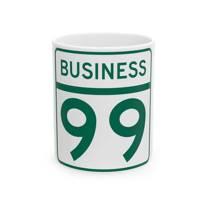 MD Route 99 Business (Maryland) (Road Sign) White Coffee Mug 11oz - Go Mug Yourself