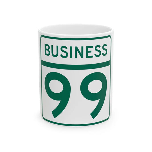 MD Route 99 Business (Maryland) (Road Sign) White Coffee Mug 11oz - Go Mug Yourself