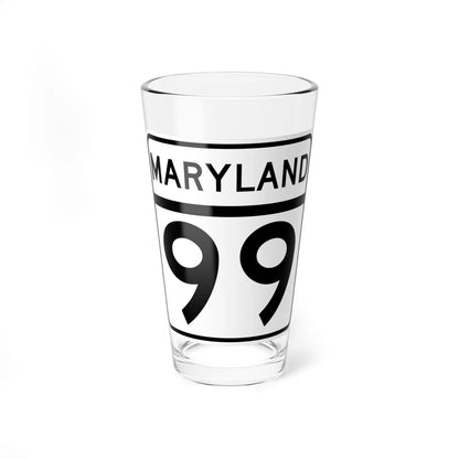 MD Route 99 (Maryland) (Road Sign) Pint Glass 16oz 16oz - Go Mug Yourself