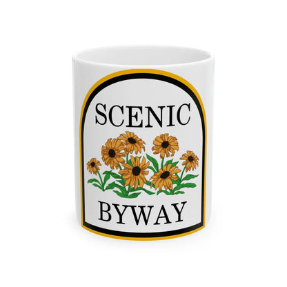 MD scenic byway (Maryland) (Road Sign) White Coffee Mug 11oz - Go Mug Yourself