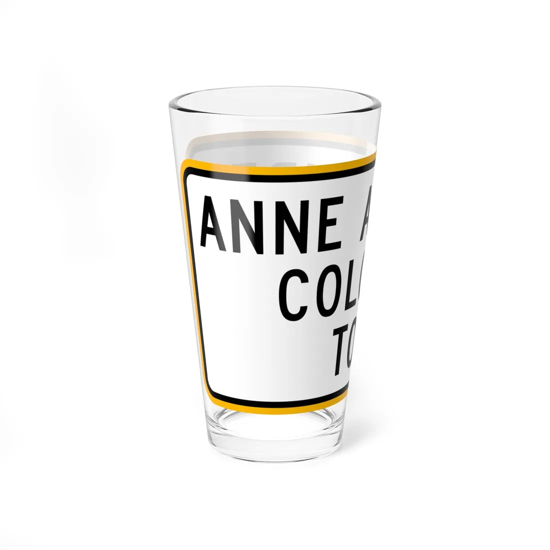 MD scenic byway plate AACT (Maryland) (Road Sign) Pint Glass 16oz - Go Mug Yourself