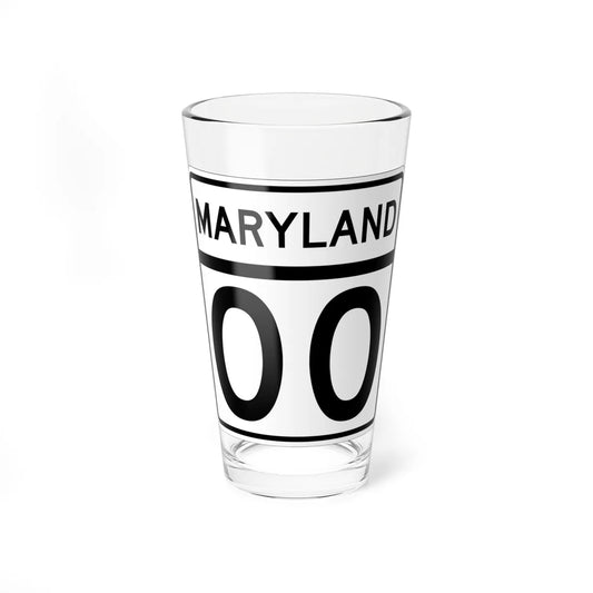 MD template (Maryland) (Road Sign) Pint Glass 16oz 16oz - Go Mug Yourself
