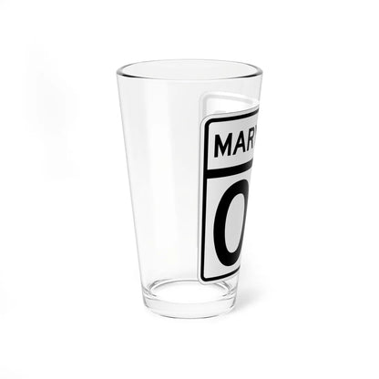 MD template (Maryland) (Road Sign) Pint Glass 16oz - Go Mug Yourself