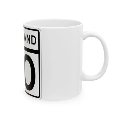 MD template (Maryland) (Road Sign) White Coffee Mug - Go Mug Yourself