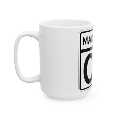 MD template (Maryland) (Road Sign) White Coffee Mug - Go Mug Yourself