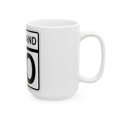 MD template (Maryland) (Road Sign) White Coffee Mug - Go Mug Yourself