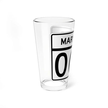 MD template wide no one (Maryland) (Road Sign) Pint Glass 16oz - Go Mug Yourself