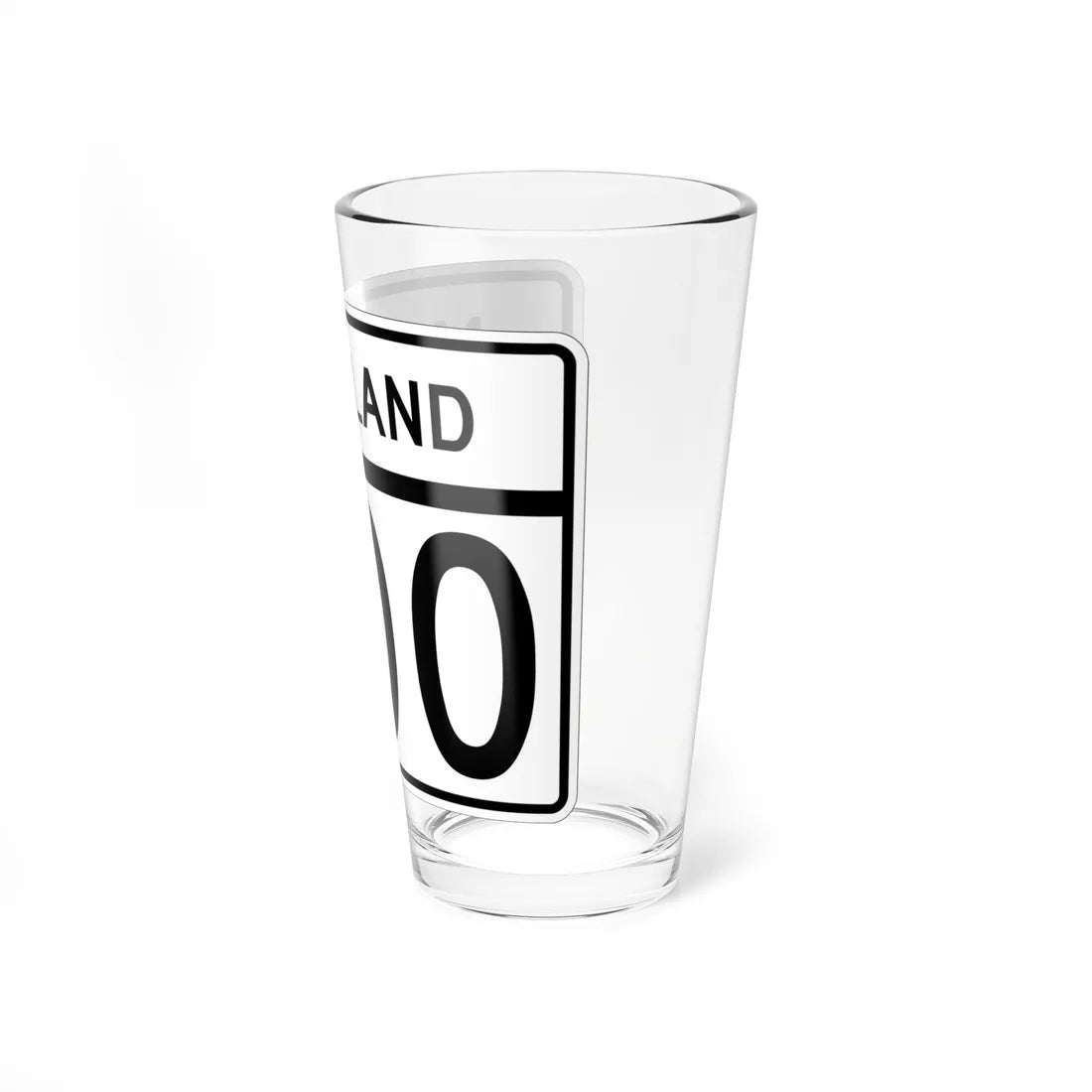 MD template wide no one (Maryland) (Road Sign) Pint Glass 16oz - Go Mug Yourself