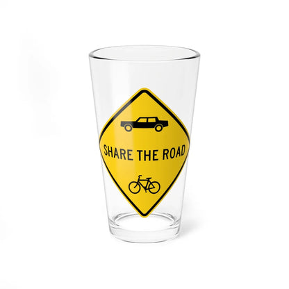 MDDOT W16-1A (Maryland) (Road Sign) Pint Glass 16oz 16oz - Go Mug Yourself