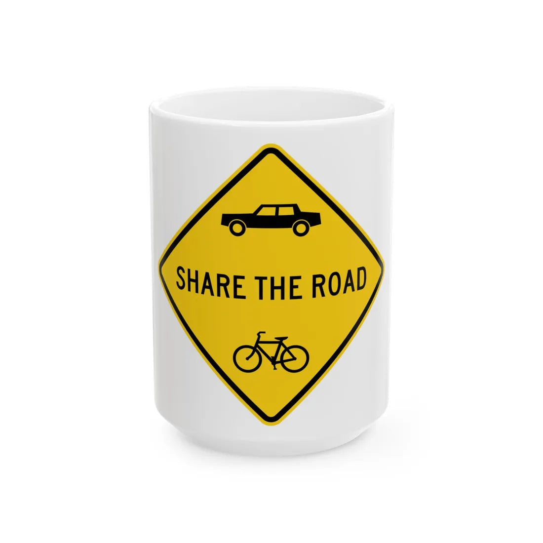 MDDOT W16-1A (Maryland) (Road Sign) White Coffee Mug 15oz - Go Mug Yourself