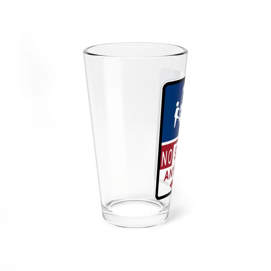 MdMUTCD R7-49 Bus Stop Symbol No Stopping Sign (Maryland) (Road Sign) Pint Glass 16oz - Go Mug Yourself