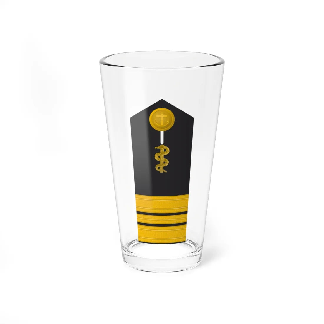 MDS 43b Stabsarzt San HM L (Military Rank) Pint Glass 16oz 16oz - Go Mug Yourself