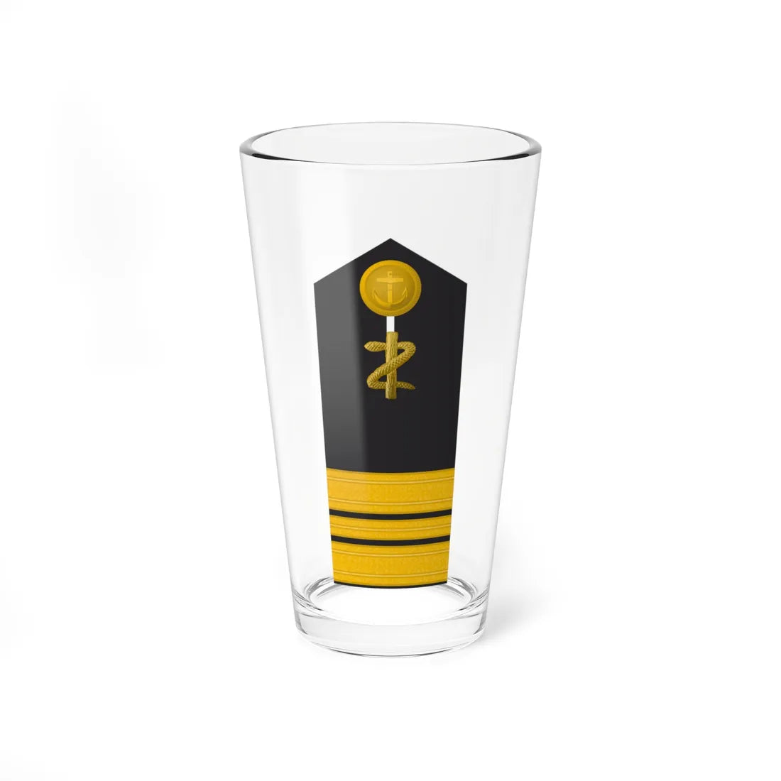 MDS 43c Stabsarzt San ZM L (Military Rank) Pint Glass 16oz 16oz - Go Mug Yourself