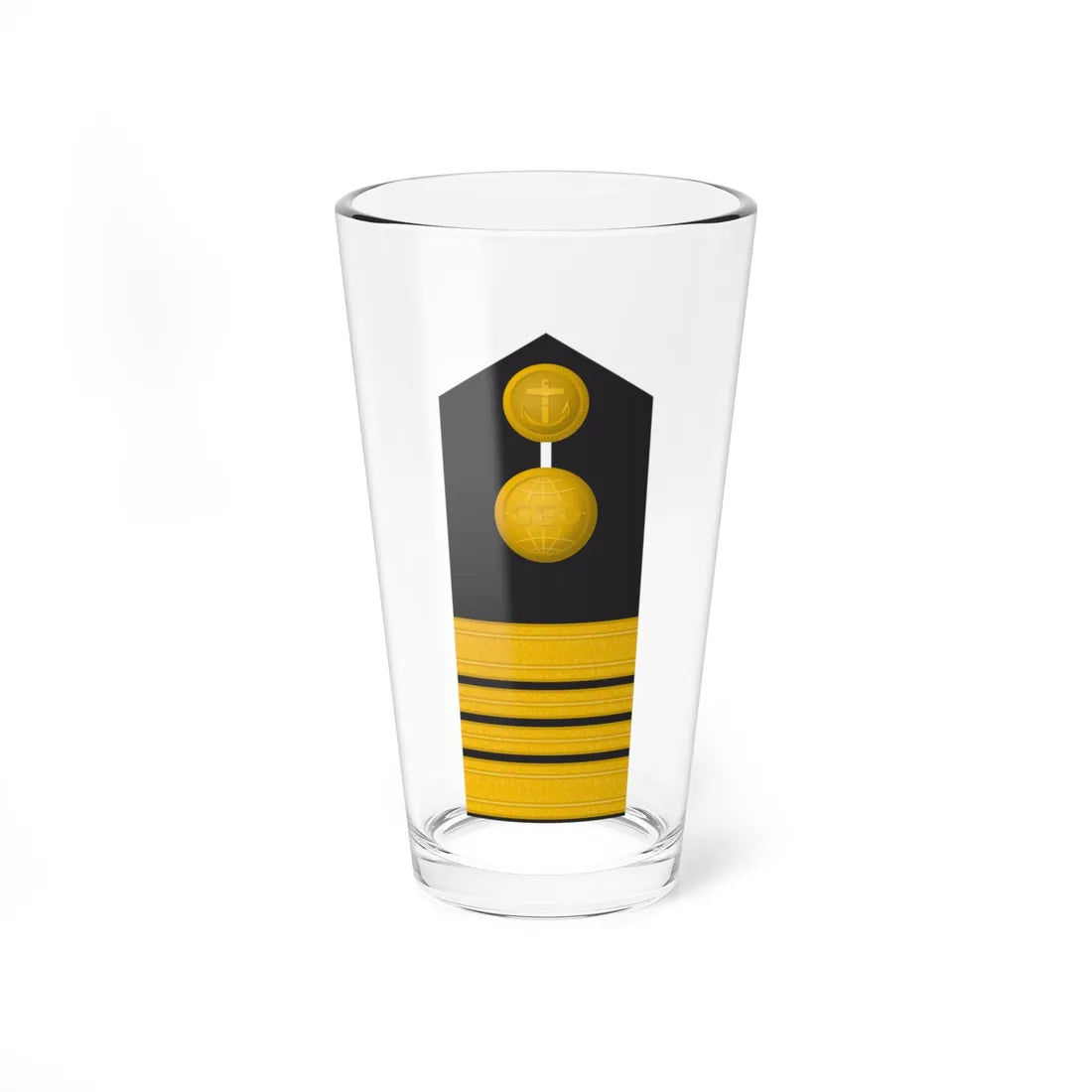 MDS 44 Stabskapitänleutnant Geo (Military Rank) Pint Glass 16oz 16oz - Go Mug Yourself