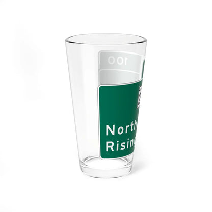 MDSHA Interchange Exit Direction Sign (Maryland) (Road Sign) Pint Glass 16oz - Go Mug Yourself