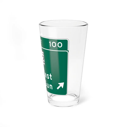 MDSHA Interchange Exit Direction Sign (Maryland) (Road Sign) Pint Glass 16oz - Go Mug Yourself