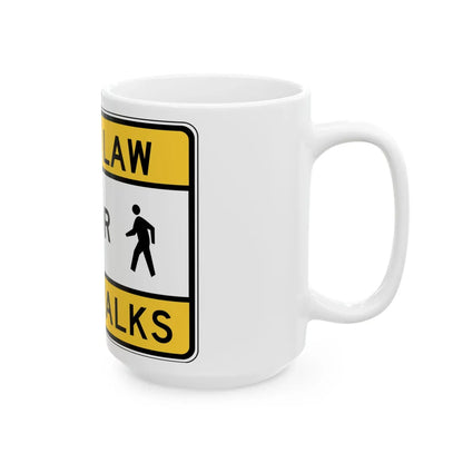 MDSHA R1-6A1 (Maryland) (Road Sign) White Coffee Mug - Go Mug Yourself
