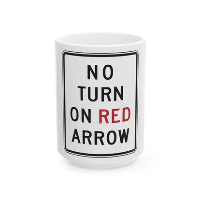 MDSHA R10-11C (Maryland) (Road Sign) White Coffee Mug 15oz - Go Mug Yourself