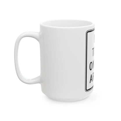 MDSHA R10-11C (Maryland) (Road Sign) White Coffee Mug - Go Mug Yourself