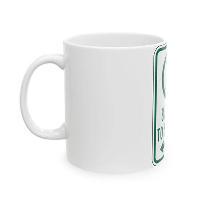 MDSHA R7-23 (Maryland) (Road Sign) White Coffee Mug - Go Mug Yourself