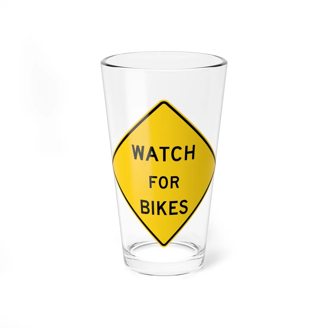 MDSHA W11-11 (Maryland) (Road Sign) Pint Glass 16oz 16oz - Go Mug Yourself