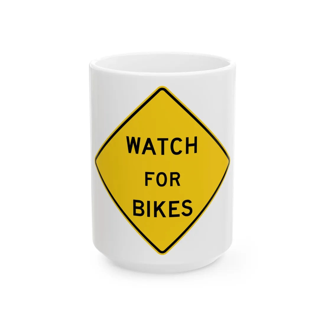 MDSHA W11-11 (Maryland) (Road Sign) White Coffee Mug 15oz - Go Mug Yourself