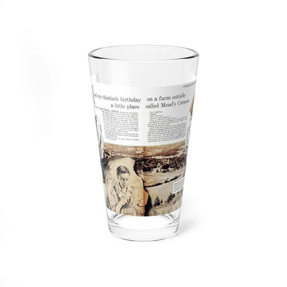 Mead's Corners, Woman's Day, January 1951 (Magazine Illustration) Pint Glass 16oz 16oz - Go Mug Yourself
